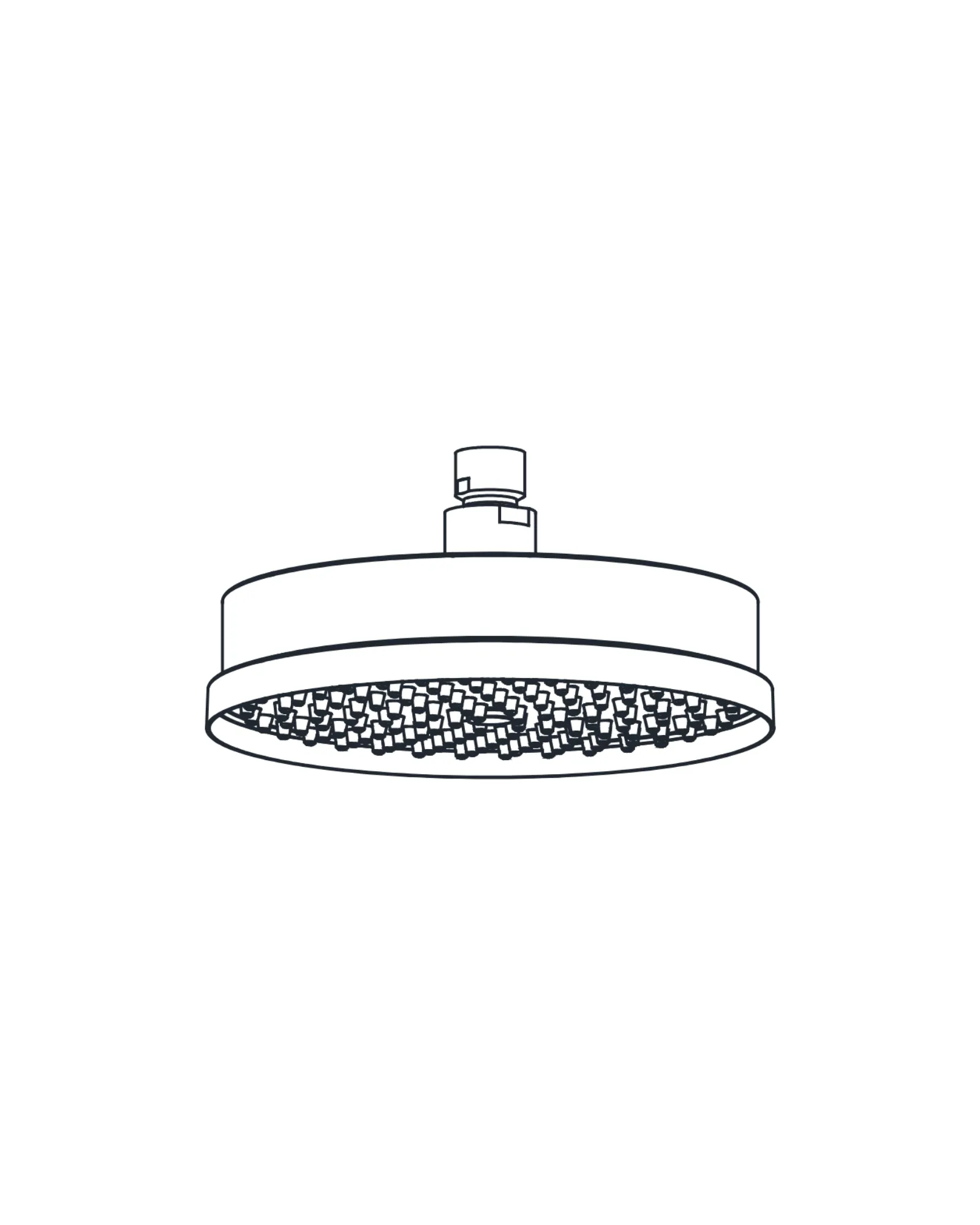 8" Round Solid Brass Shower head