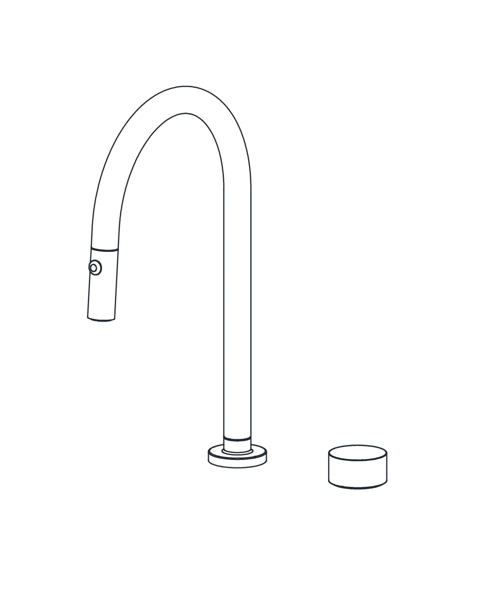 Two-Hole Pull-Down Kitchen Faucet
