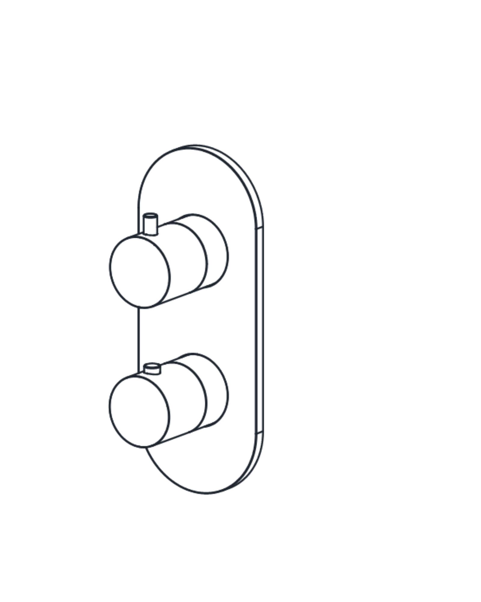 3/4" Round Thermostatic Valve Trim
