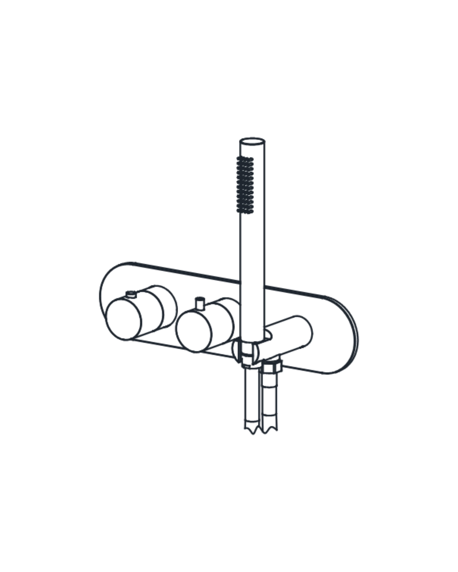 3/4" Round Thermostatic Valve Trim