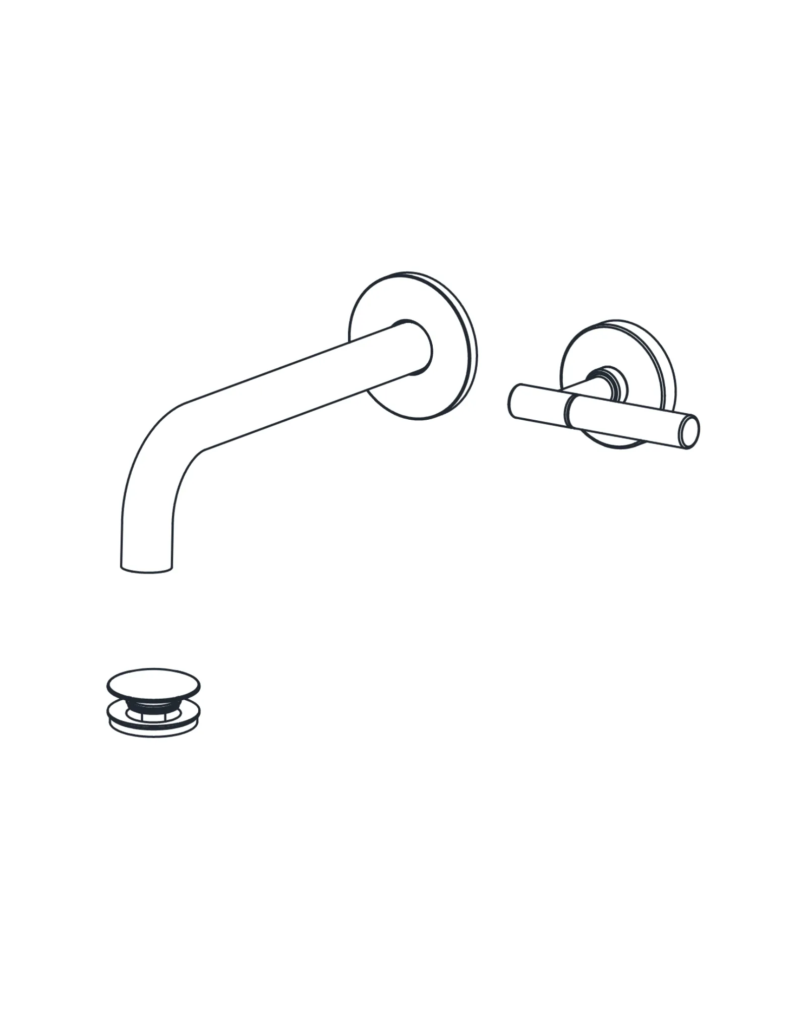 Wall-Mounted Lavatory Faucet