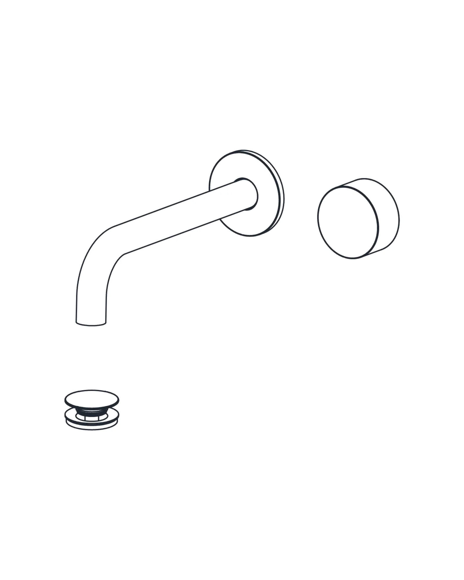 Wall-Mounted Lavatory Faucet