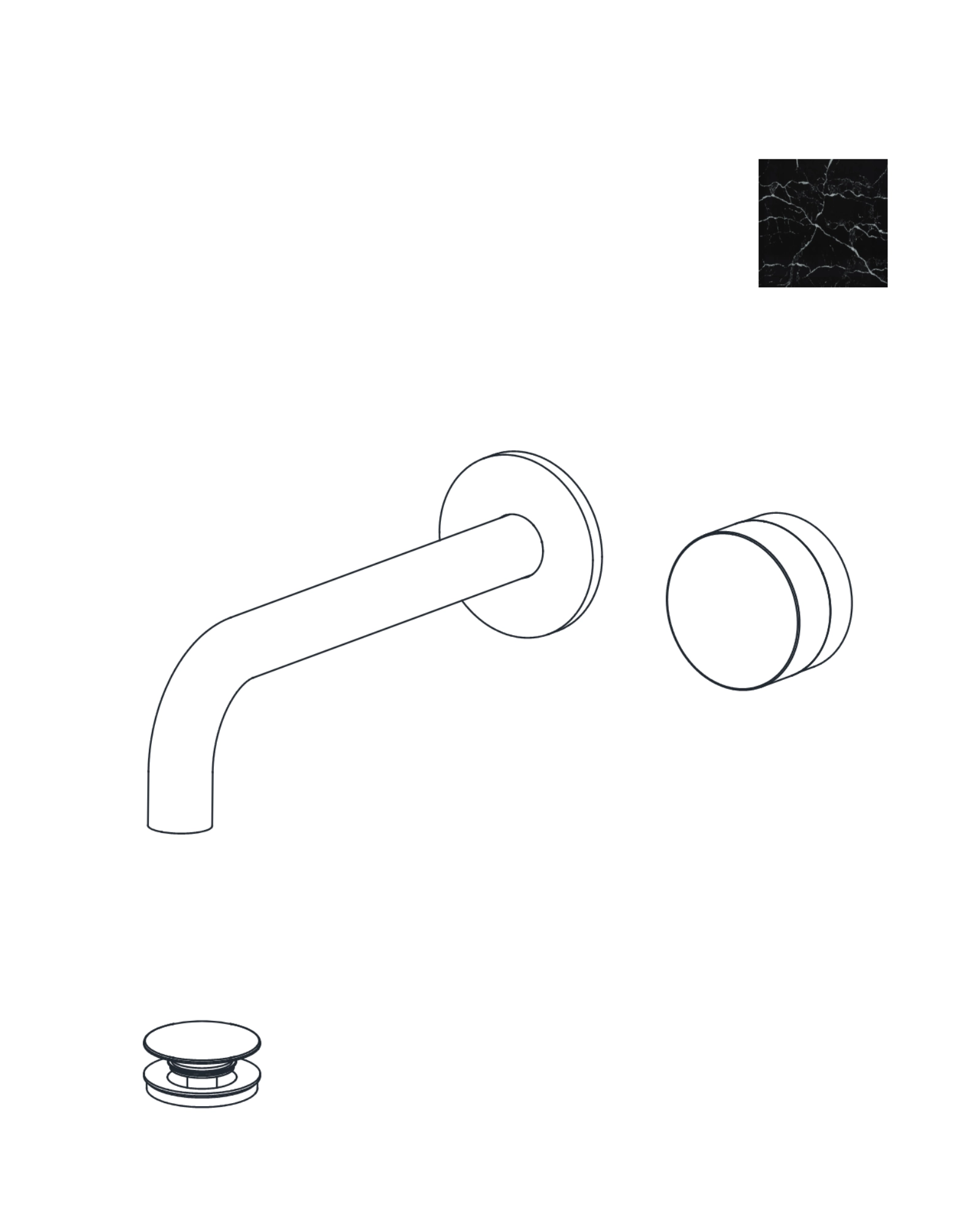 Wall-Mounted Lavatory Faucet
