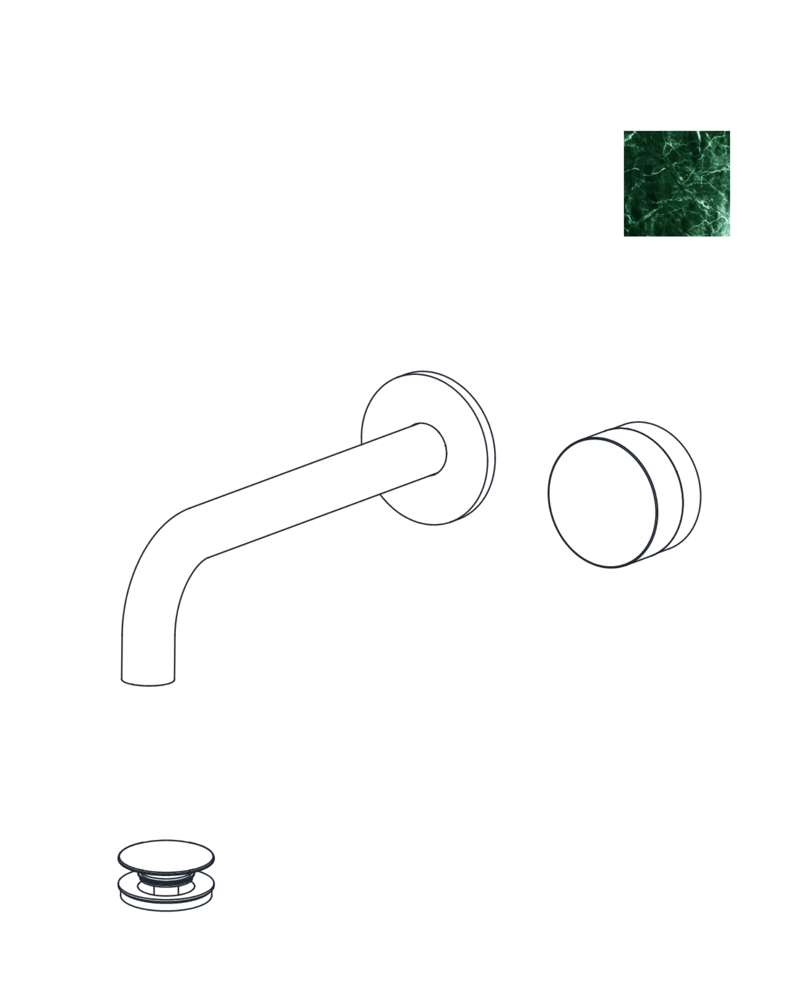 Wall-Mounted Lavatory Faucet