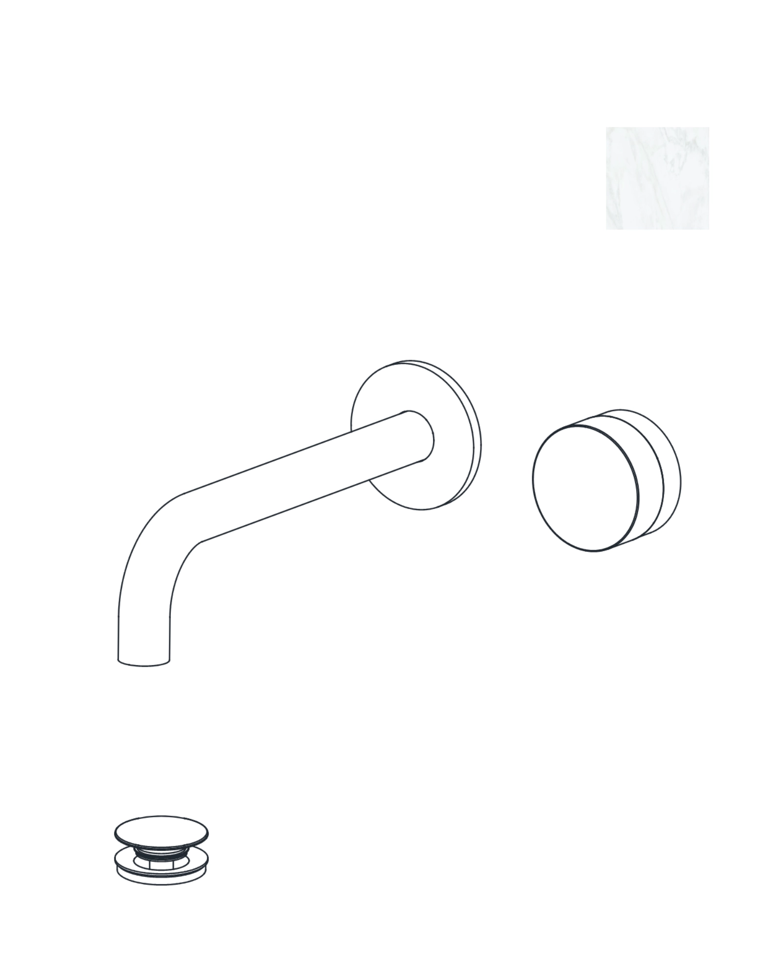 Wall-Mounted Lavatory Faucet