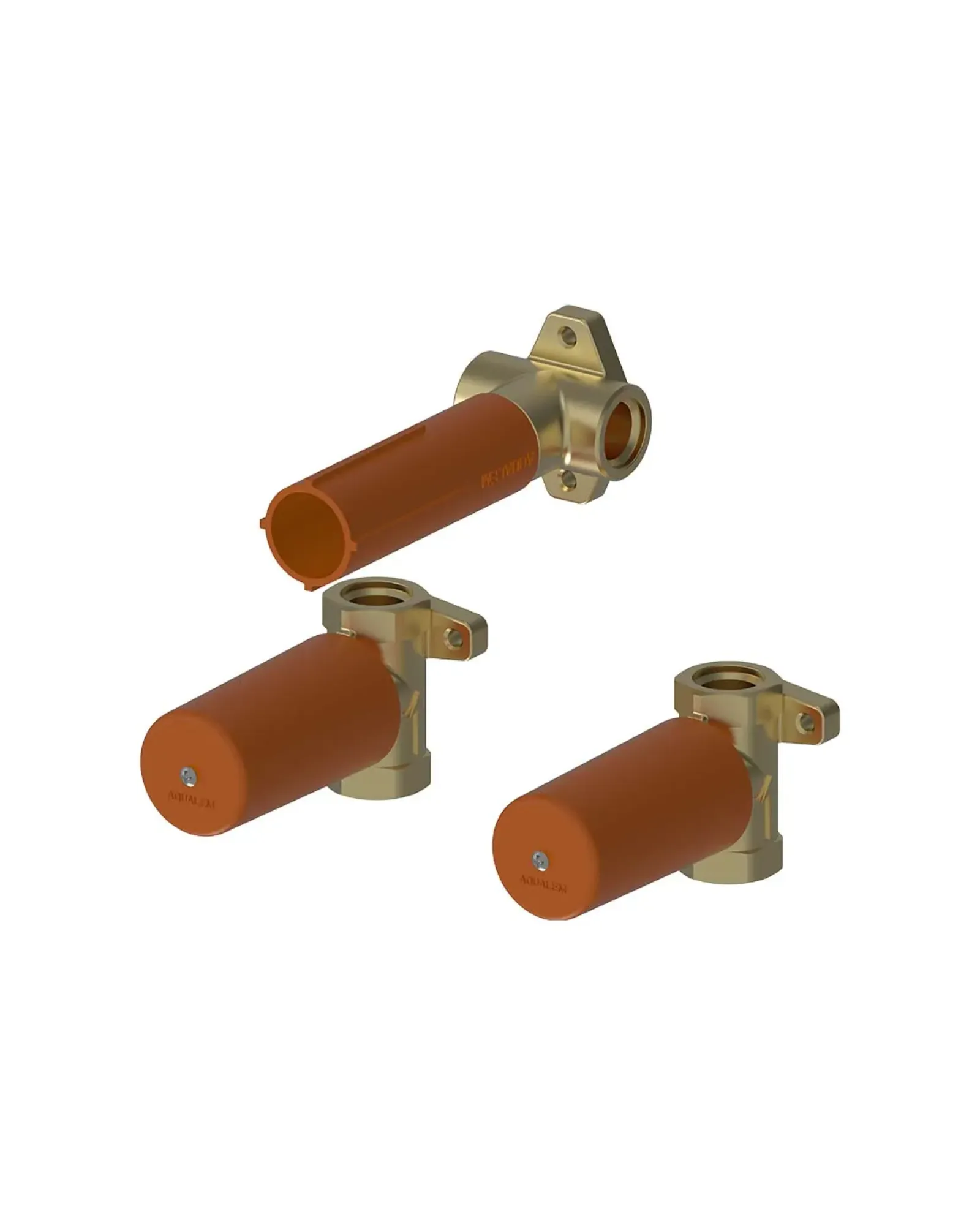 Two Handle Wall Mounted Lavatory Faucet Rough Valve