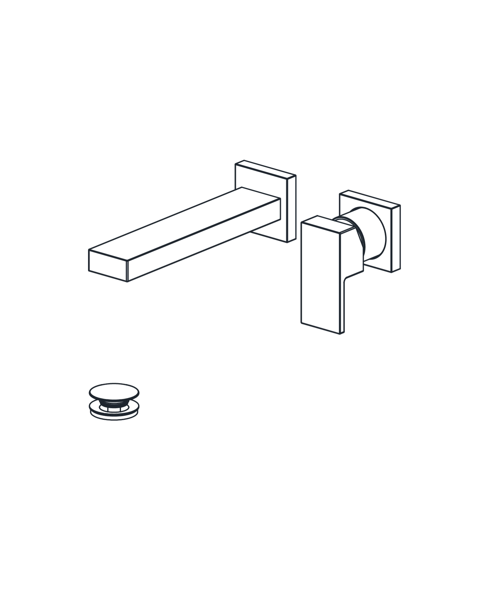 Wall-Mounted Lavatory Faucet