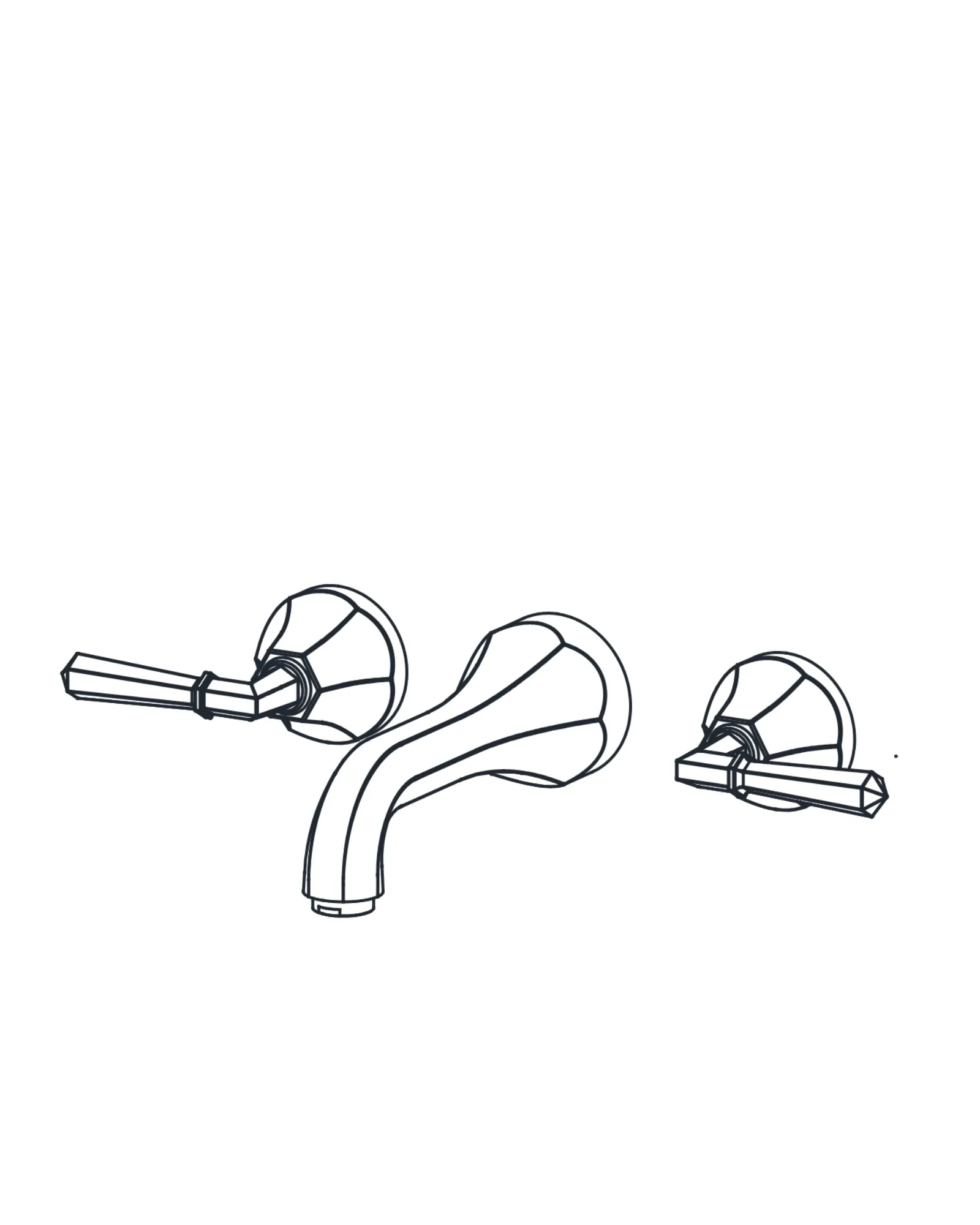Wall-mount Tub Filler