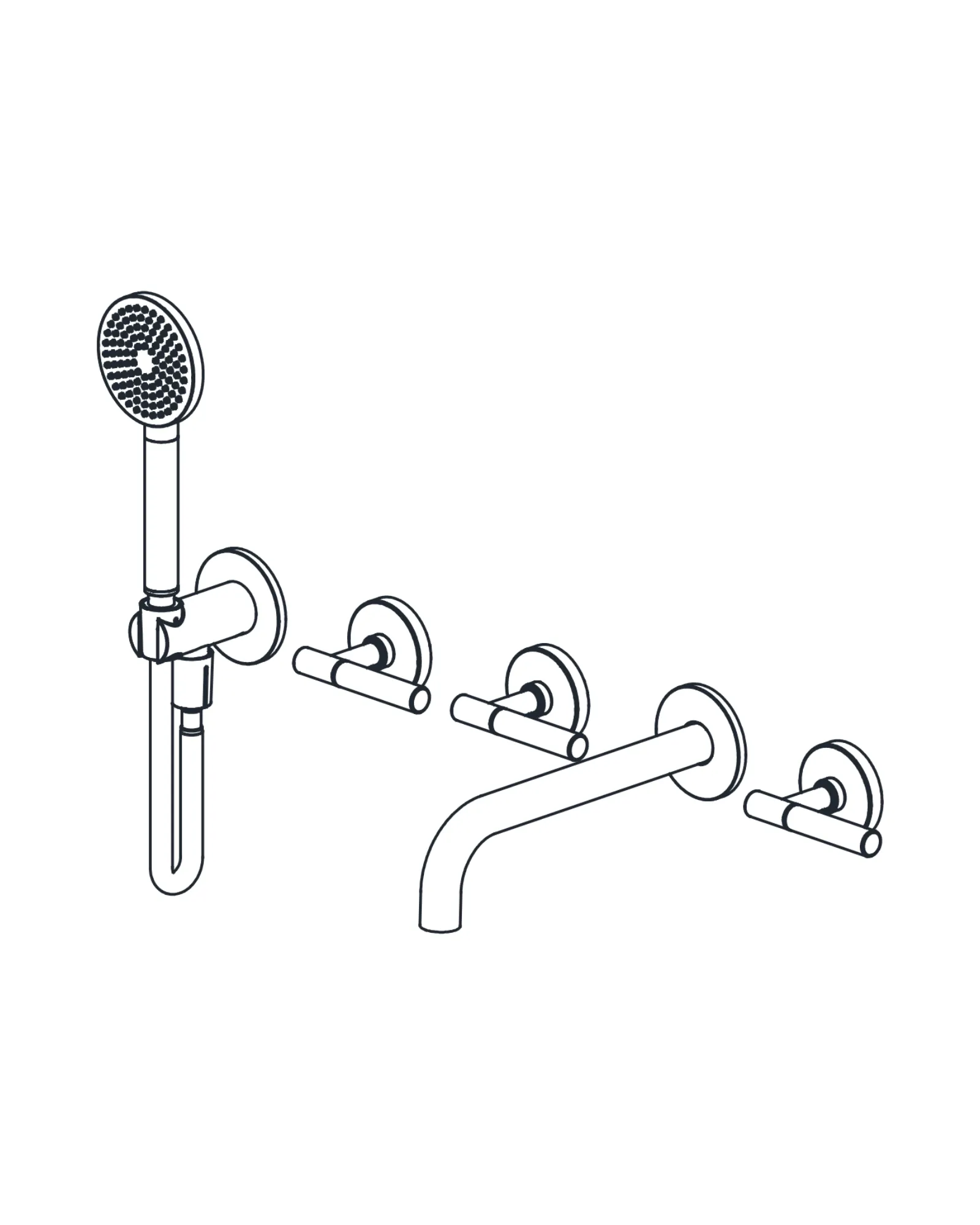 Wall-mount Tub Filler