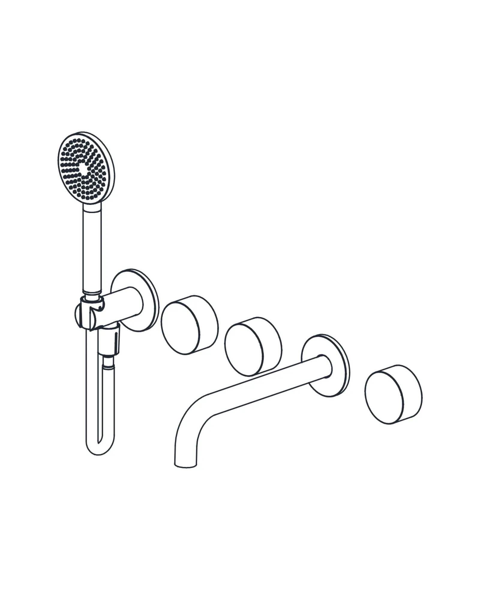 Wall-mount Tub Filler