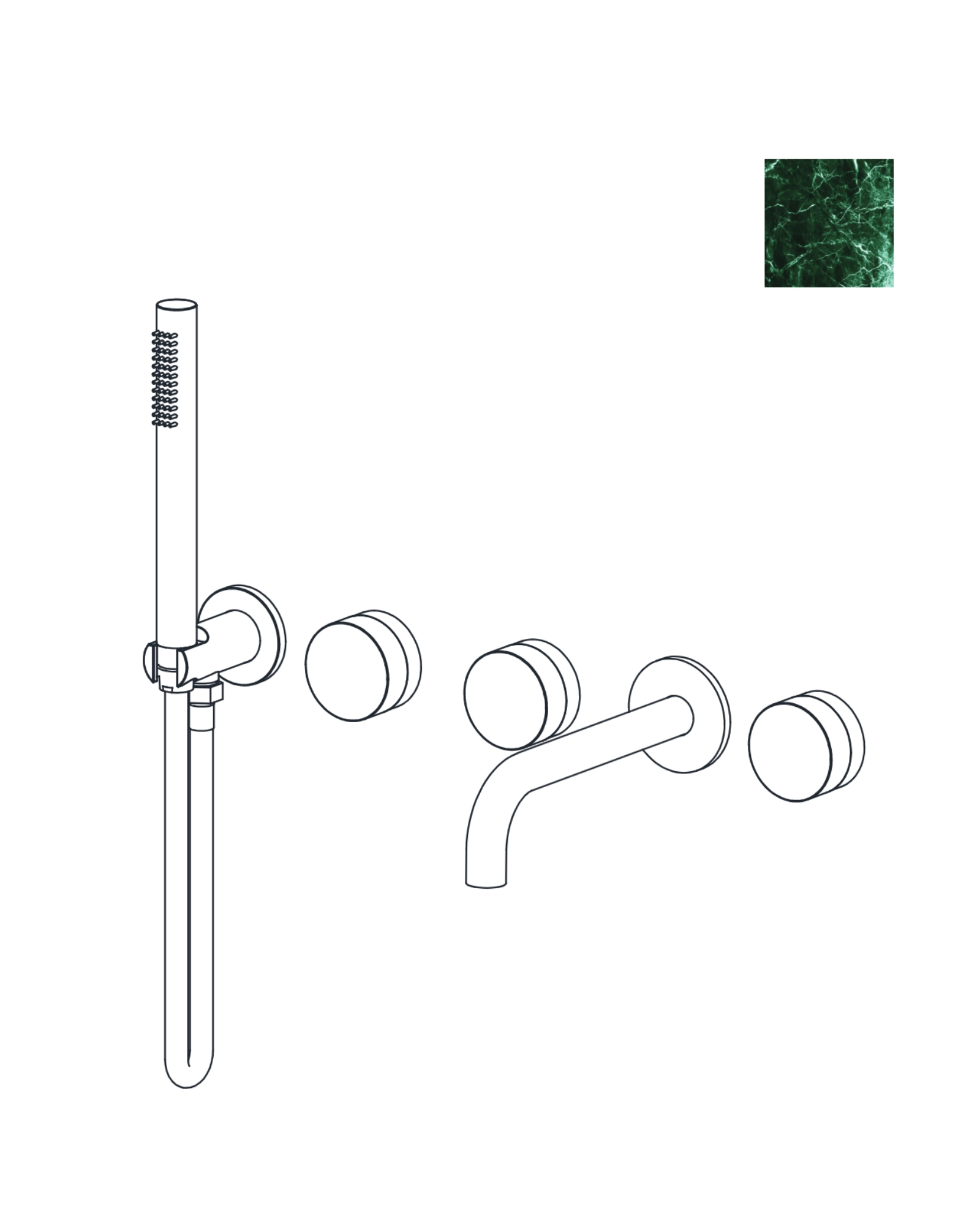 Wall-mount Tub Filler