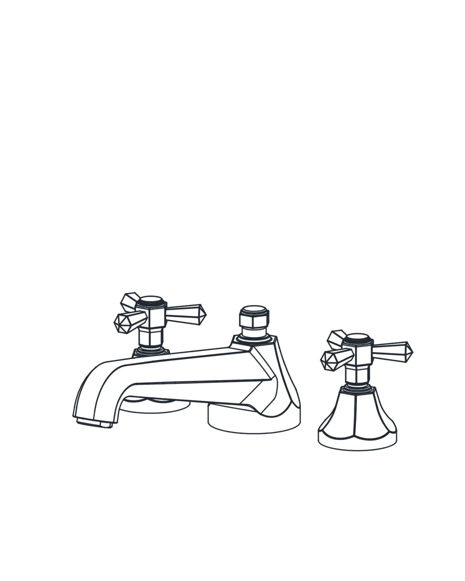 Deck-Mounted Tub Filler