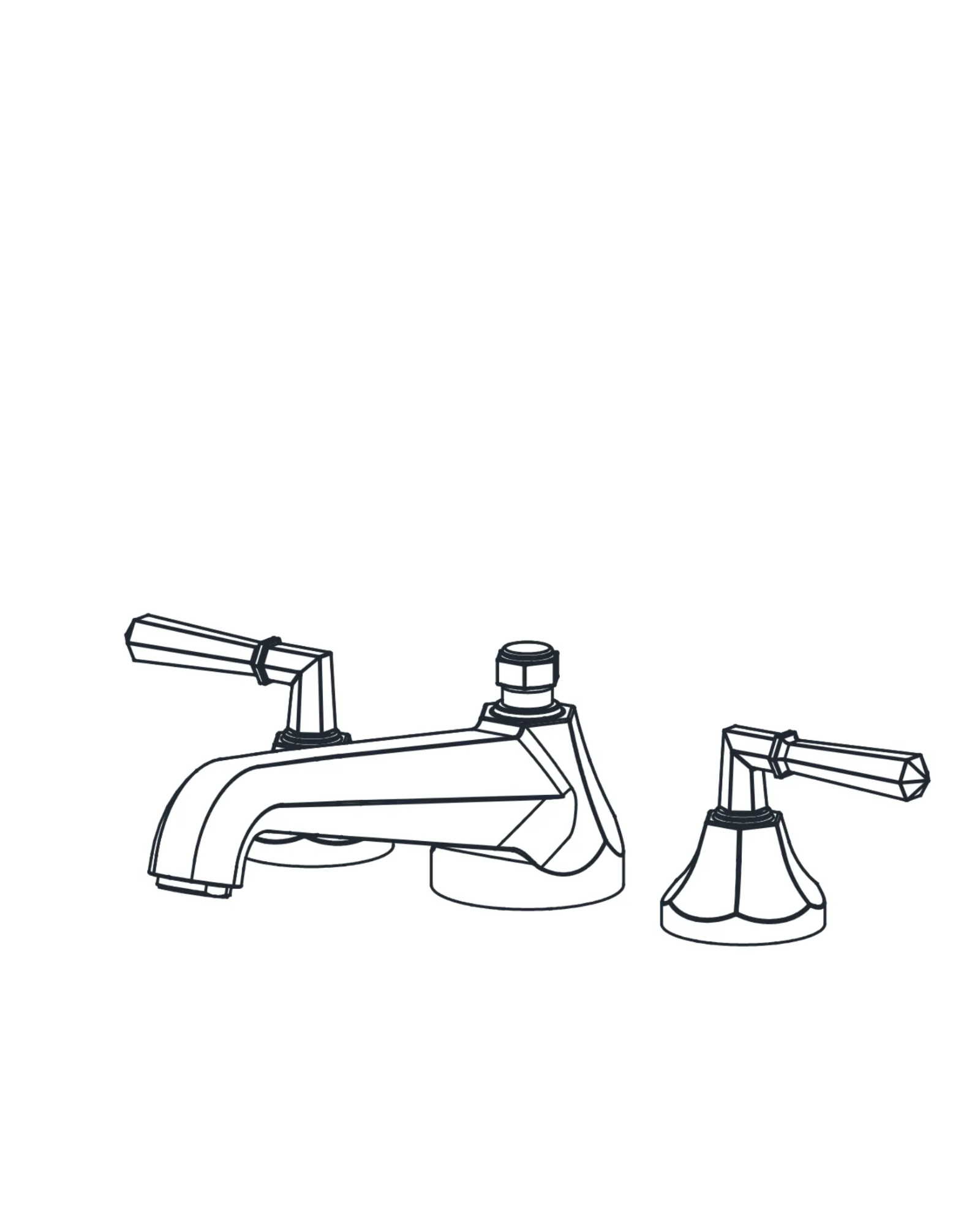 Deck-Mounted Tub Filler