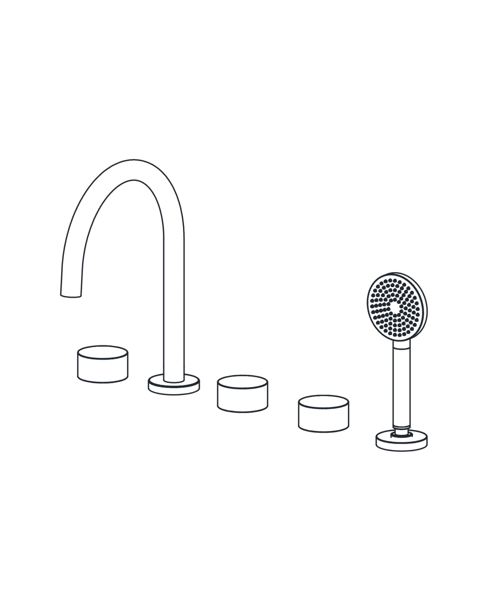 Deck-Mounted Tub Filler
