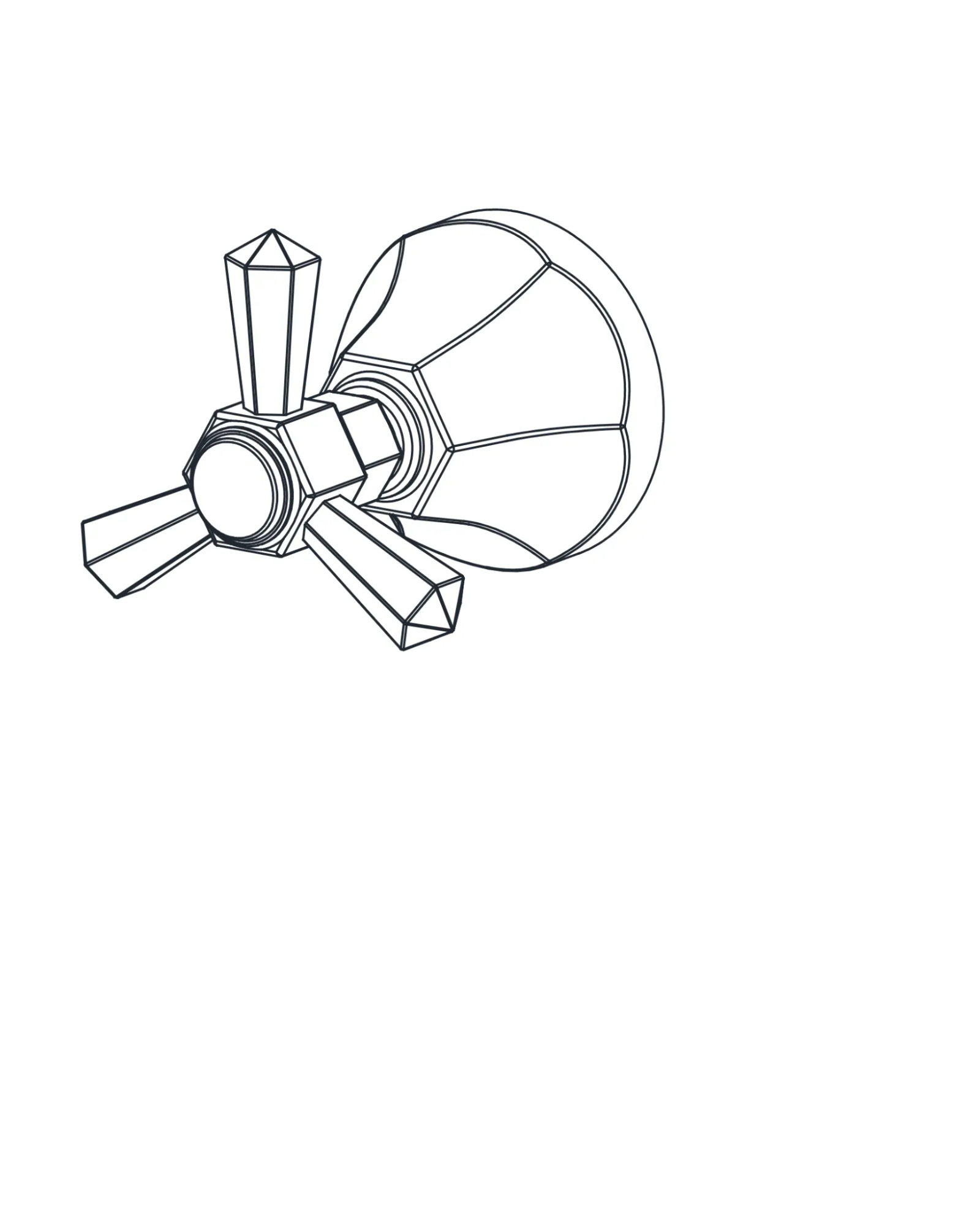 3/4" Volume Control Valve Trim
