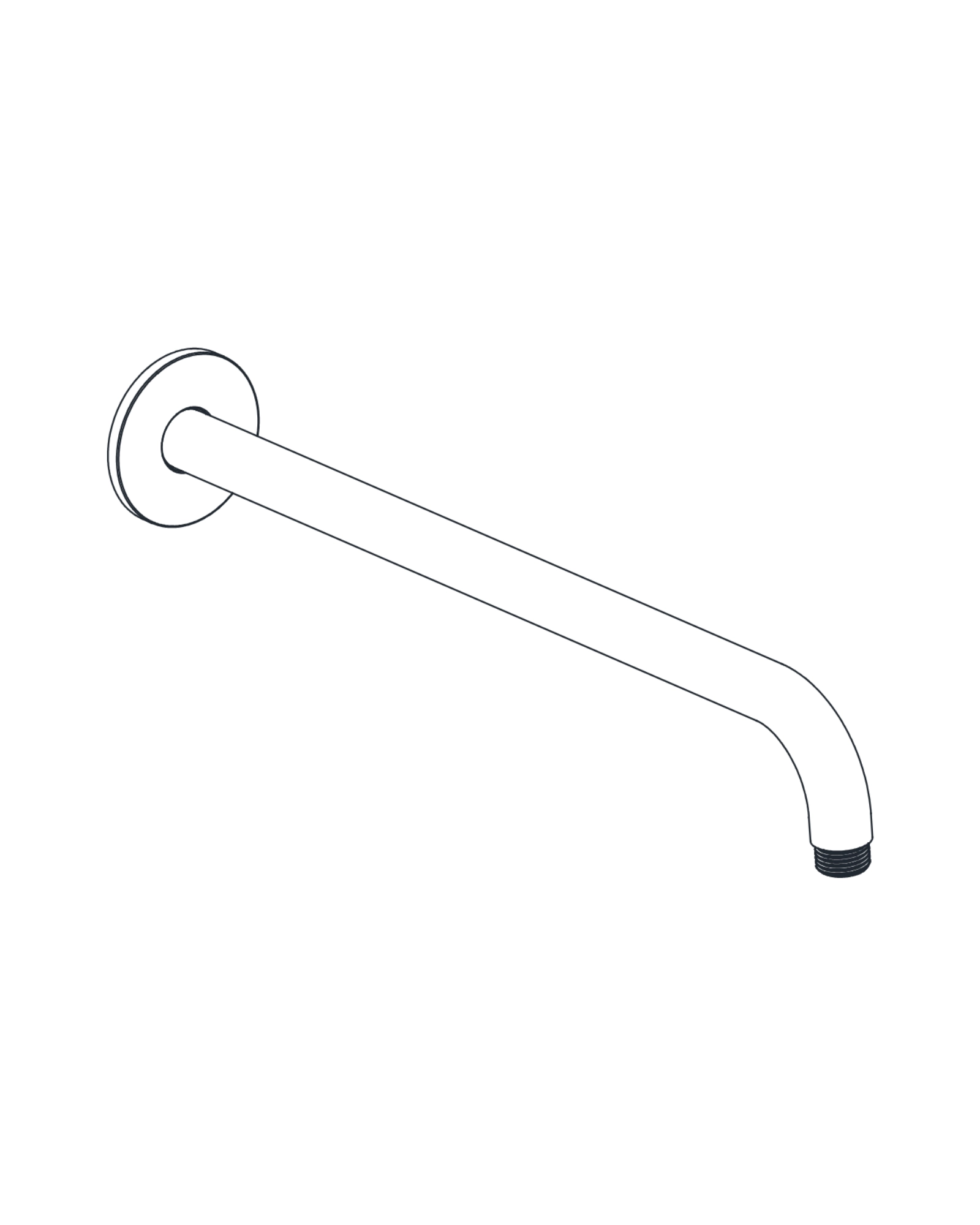 16" Wall Mount Shower Arm