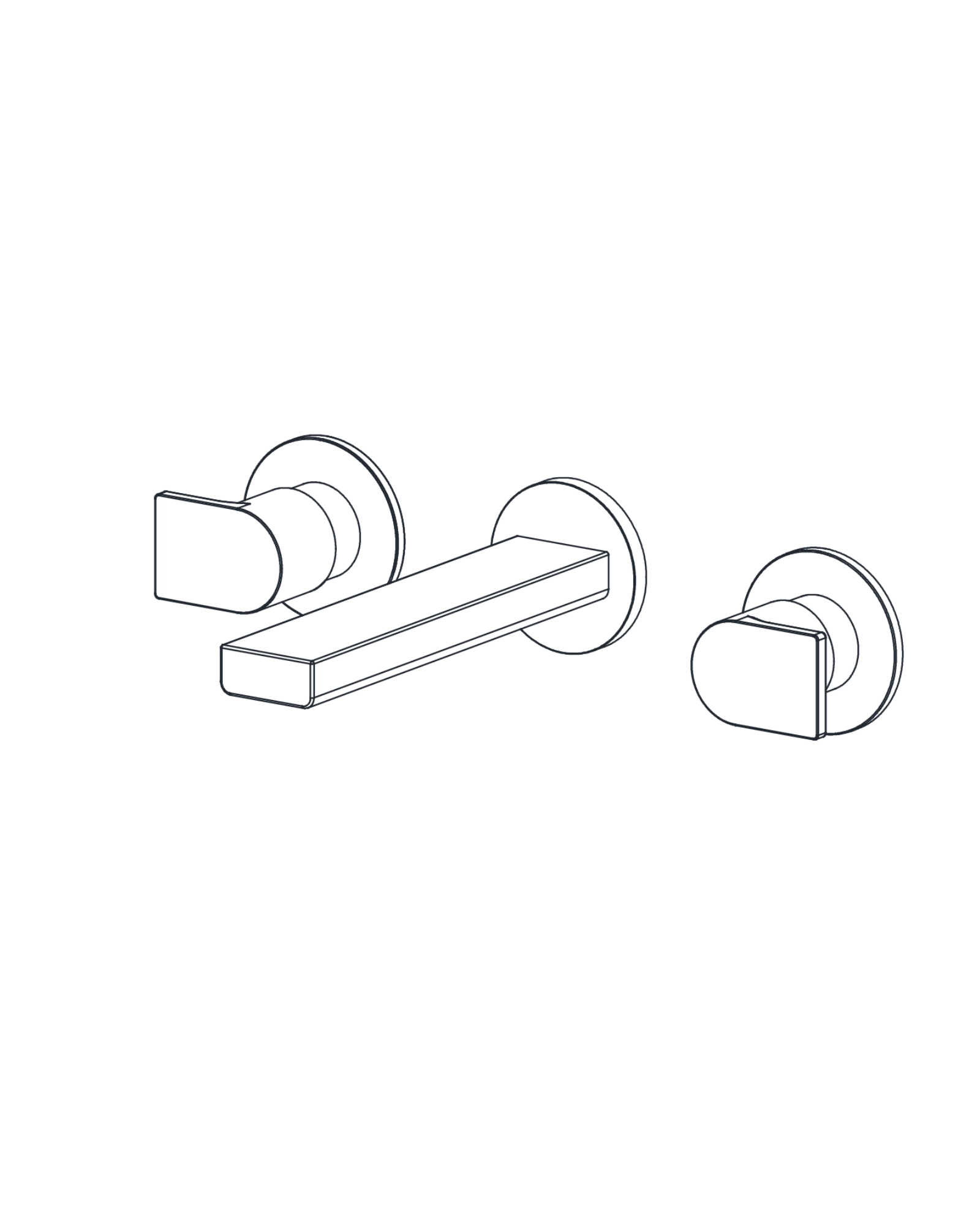 Wall-mount Tub Filler
