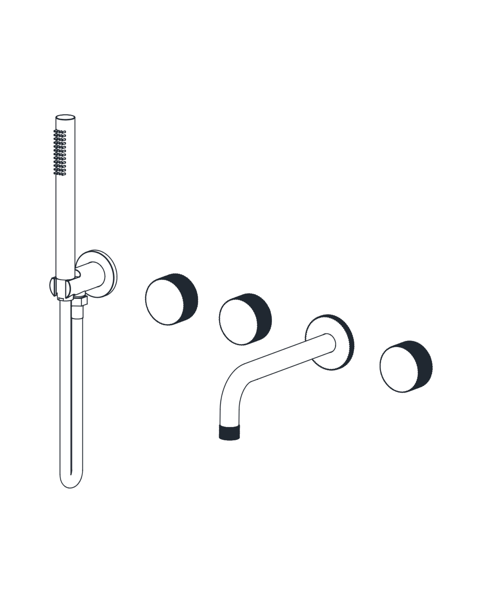 Wall-mount Tub Filler