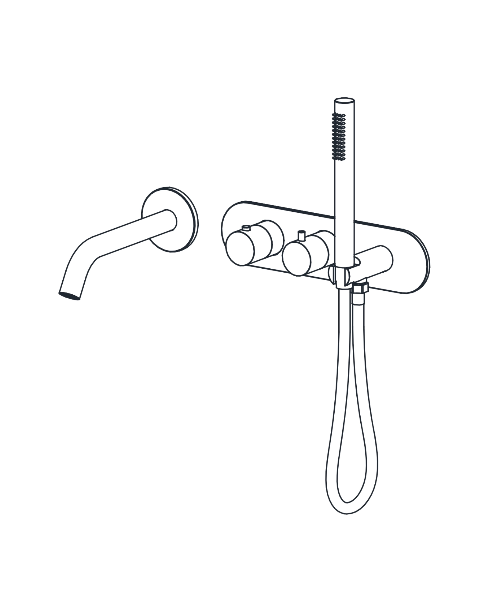 Wall-mount Tub Filler